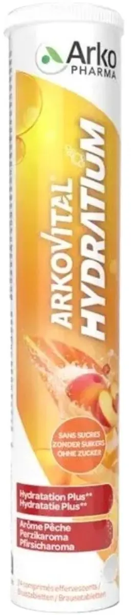 Arkopharma Arkovital Hydratium Perzik 24 tabletten