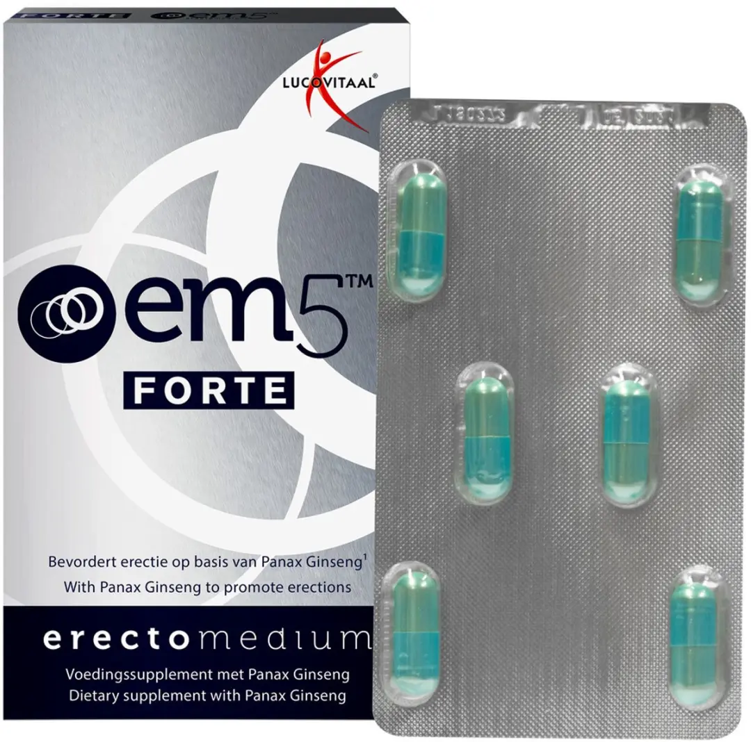 Lucovitaal Em5 Erectomedium Forte Capsules - 6 Stuks