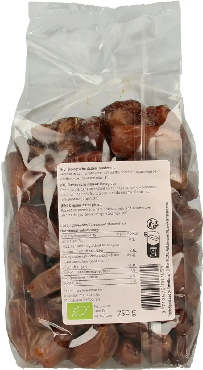 Terrasana Raw Dadels zonder pit 750g