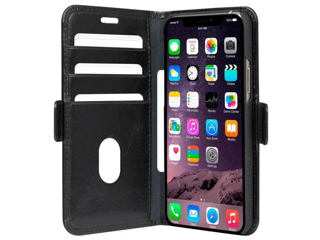 dbramante1928 iPhone 11 Pro Max Bookcase Hoesje - Effen Cognac Leder