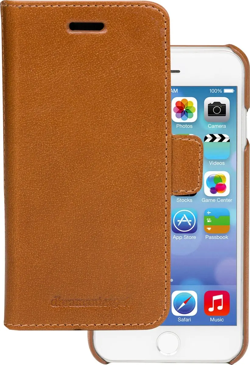 dbramante1928 Lynge Hoesje iPhone 6/7/8/SE - 4 Pasjes - Bruin