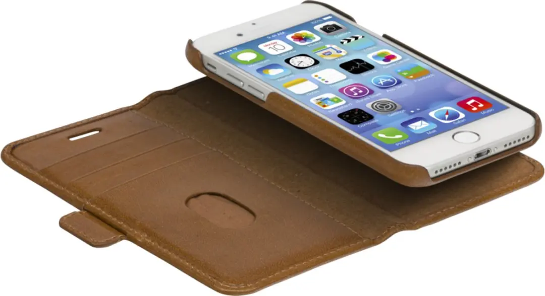 dbramante1928 Lynge Hoesje iPhone 6/7/8/SE - 4 Pasjes - Bruin