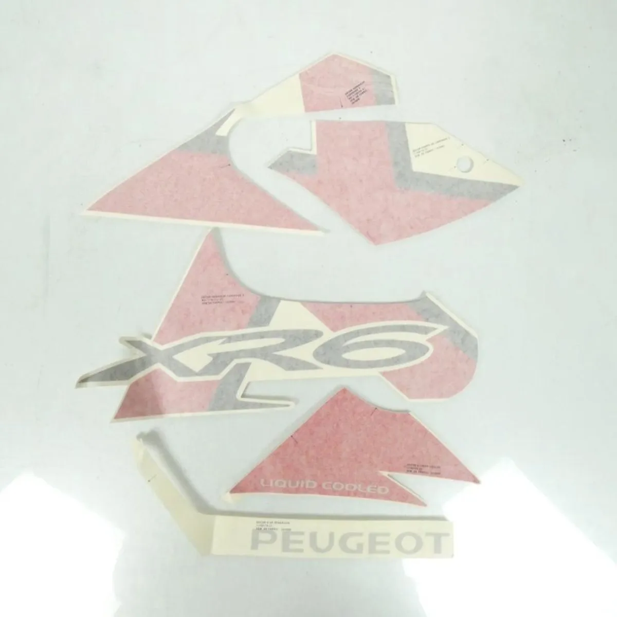 Peugeot 50 XR6 Stickers Set - Flank Links - 5 Stuks - Rood/Zwart