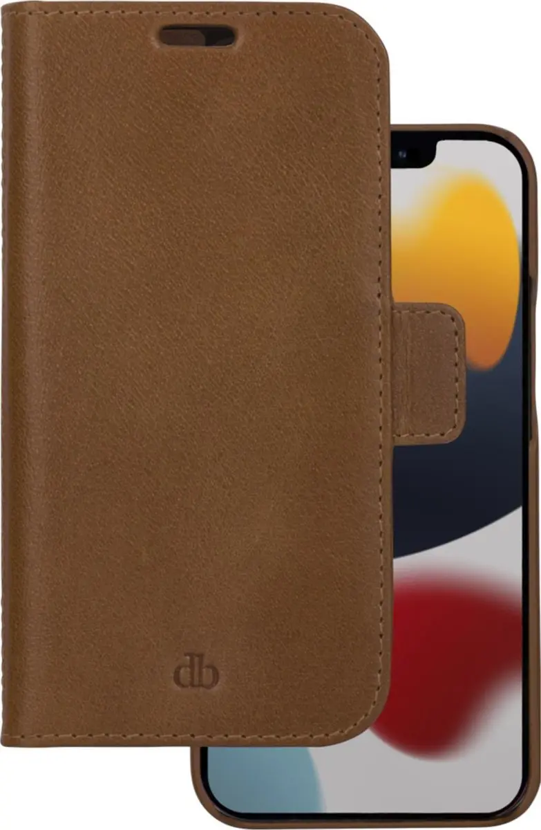 dbramante1928 iPhone 12/12 Pro Bookcase Hoesje - Effen Cognac