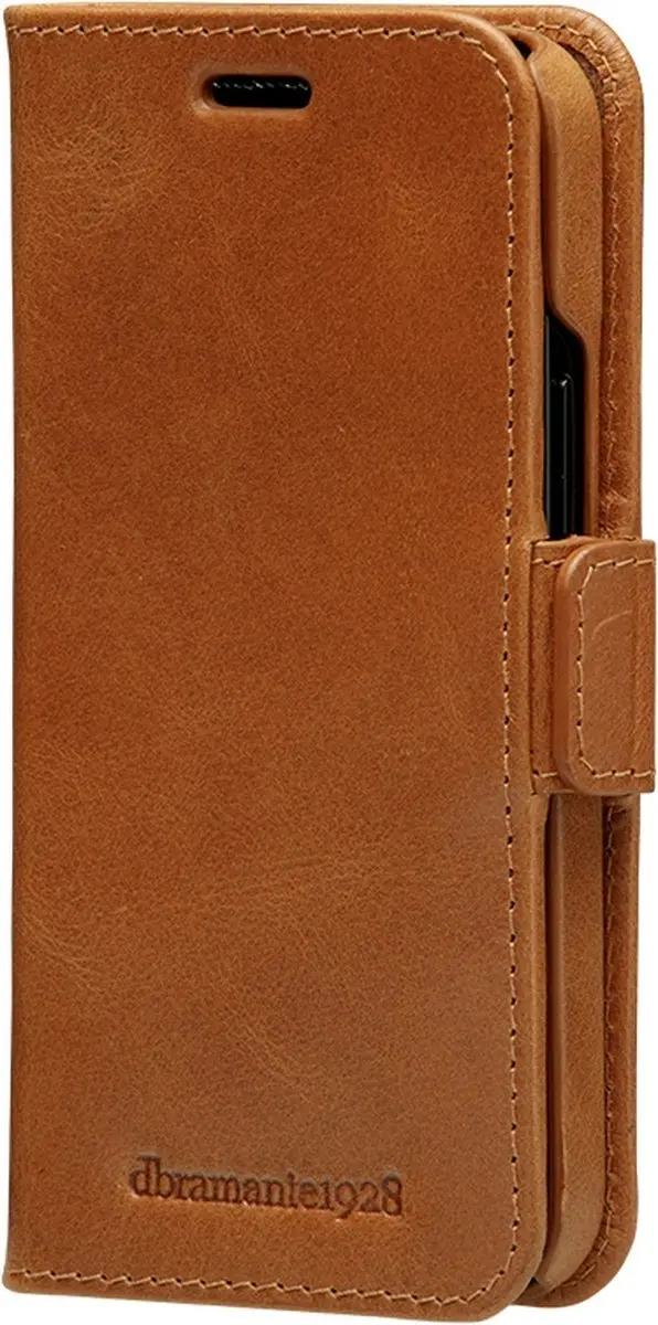 dbramante1928 iPhone 12/12 Pro Bookcase Hoesje - Effen Cognac