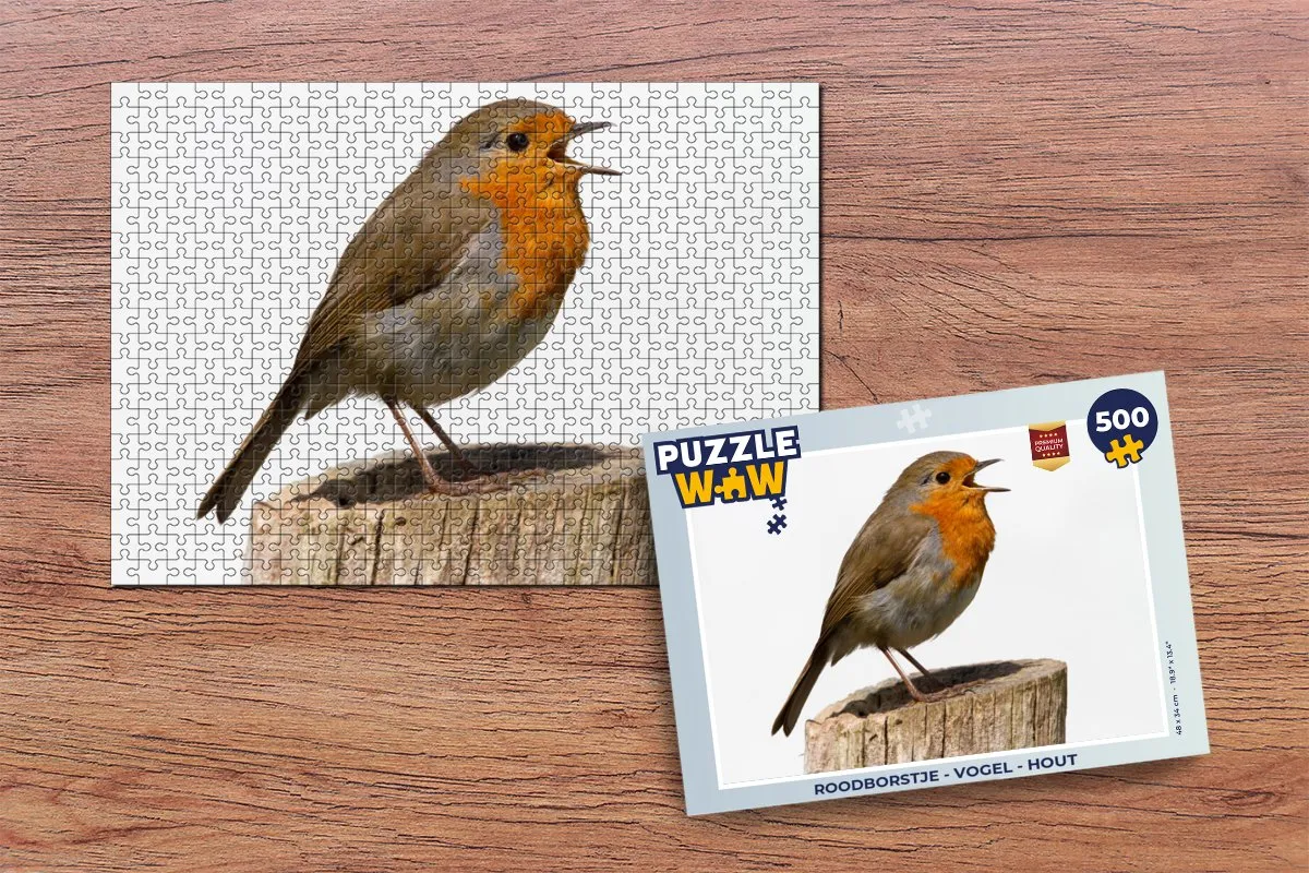 PuzzleWow Vogel Legpuzzel 500 Stuks - Multicolor