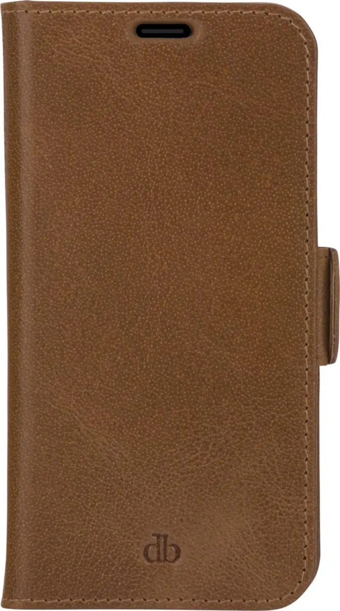 dbramante1928 iPhone 13 Pro Boekenkasthoesje - Effen Cognac Leer