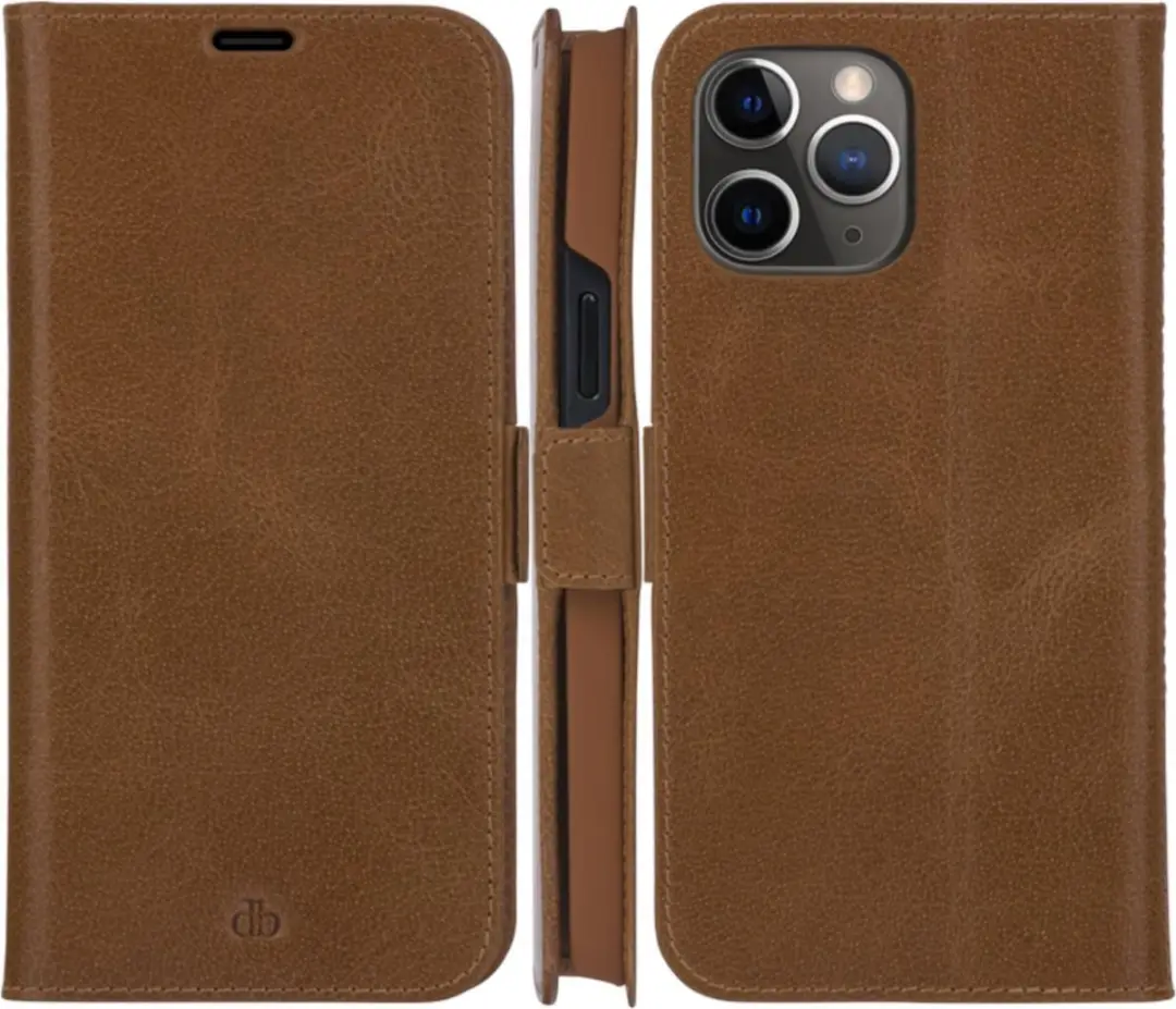 dbramante1928 iPhone 13 Pro Max Boekplankhoesje - Effen Cognac