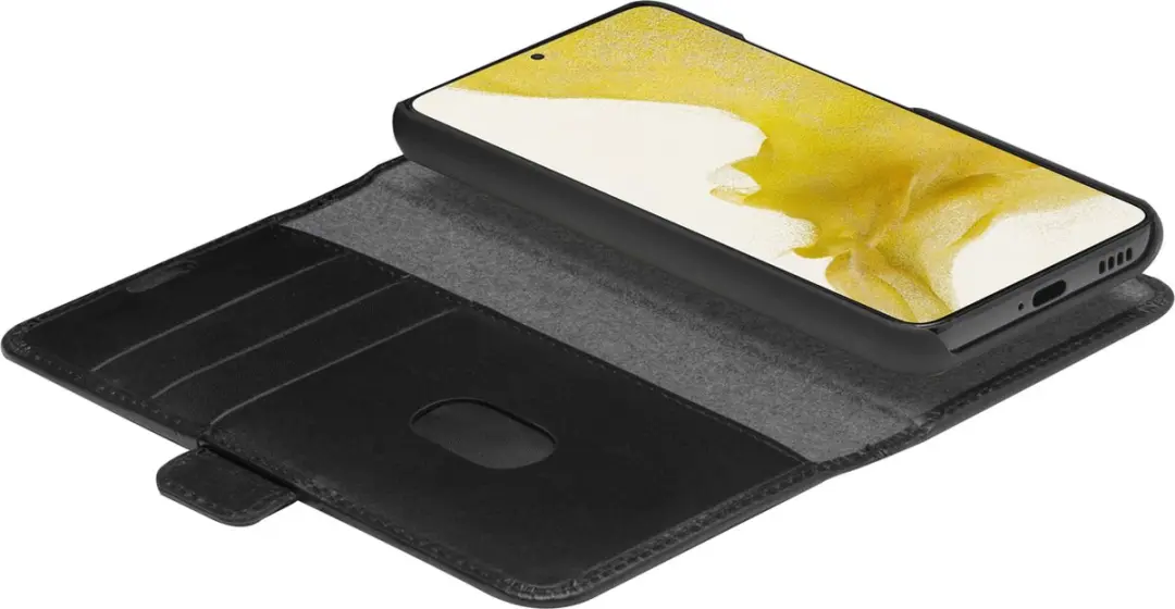 dbramante1928 Bookcase Hoesje Samsung Galaxy S22+ - 4 Stuks - Zwart