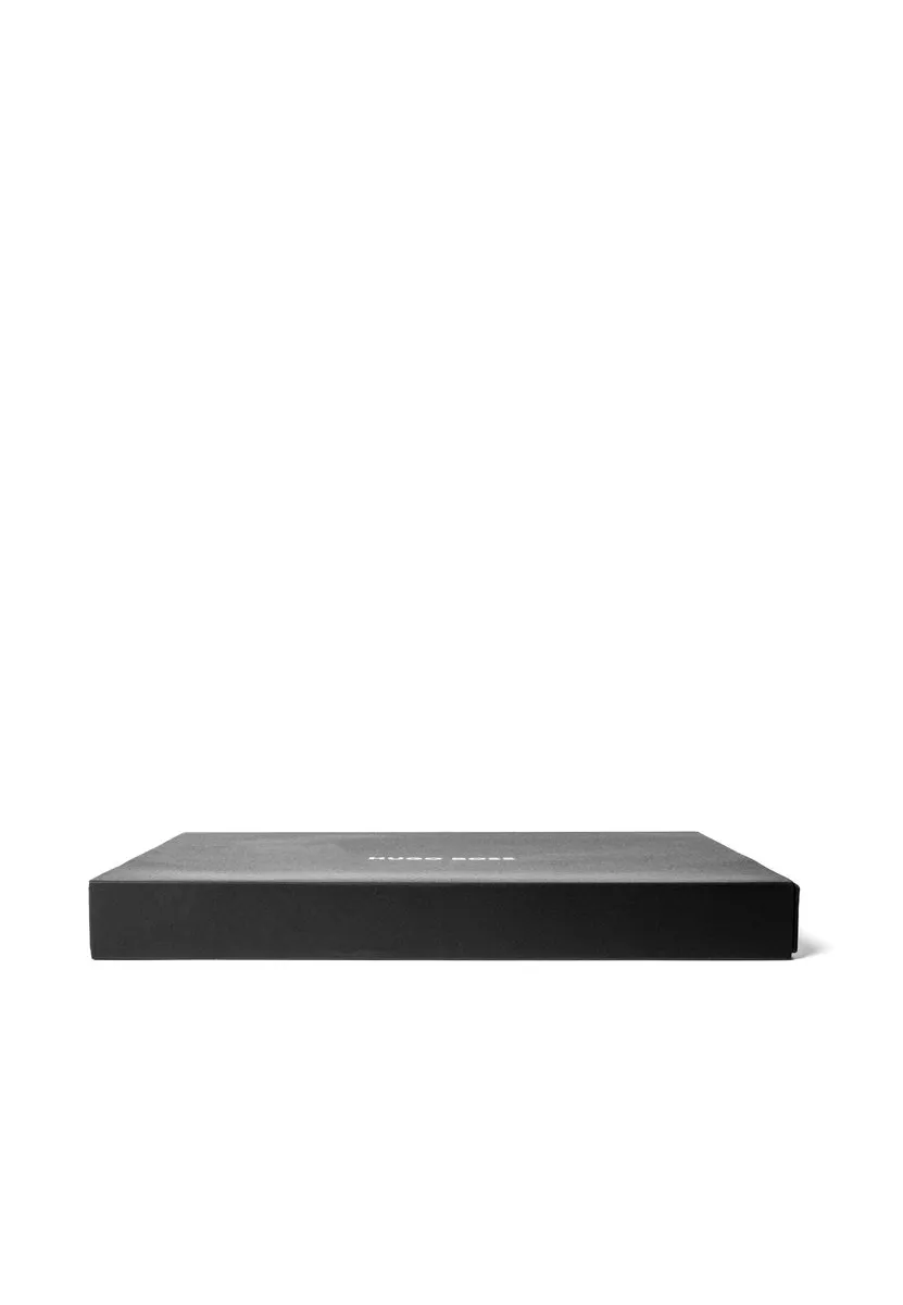 Hugo Boss Pure Iconic A4 Schrijfmap - 3 Vakken - Black
