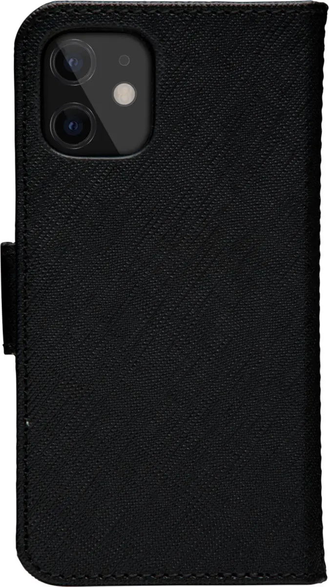 dbramante1928 iPhone 12 Mini Boekenkasthoesje - Effen Zwart