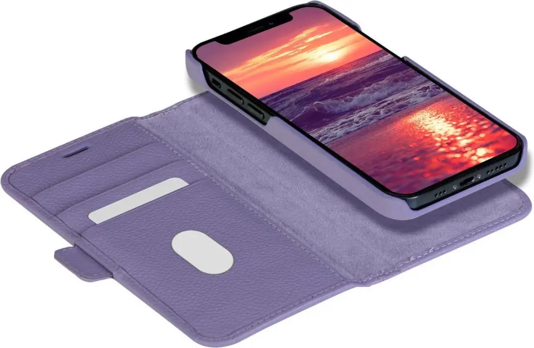 dbramante1928 iPhone 13 Mini Bookcase Hoesje - Paars - 4 Pasjes
