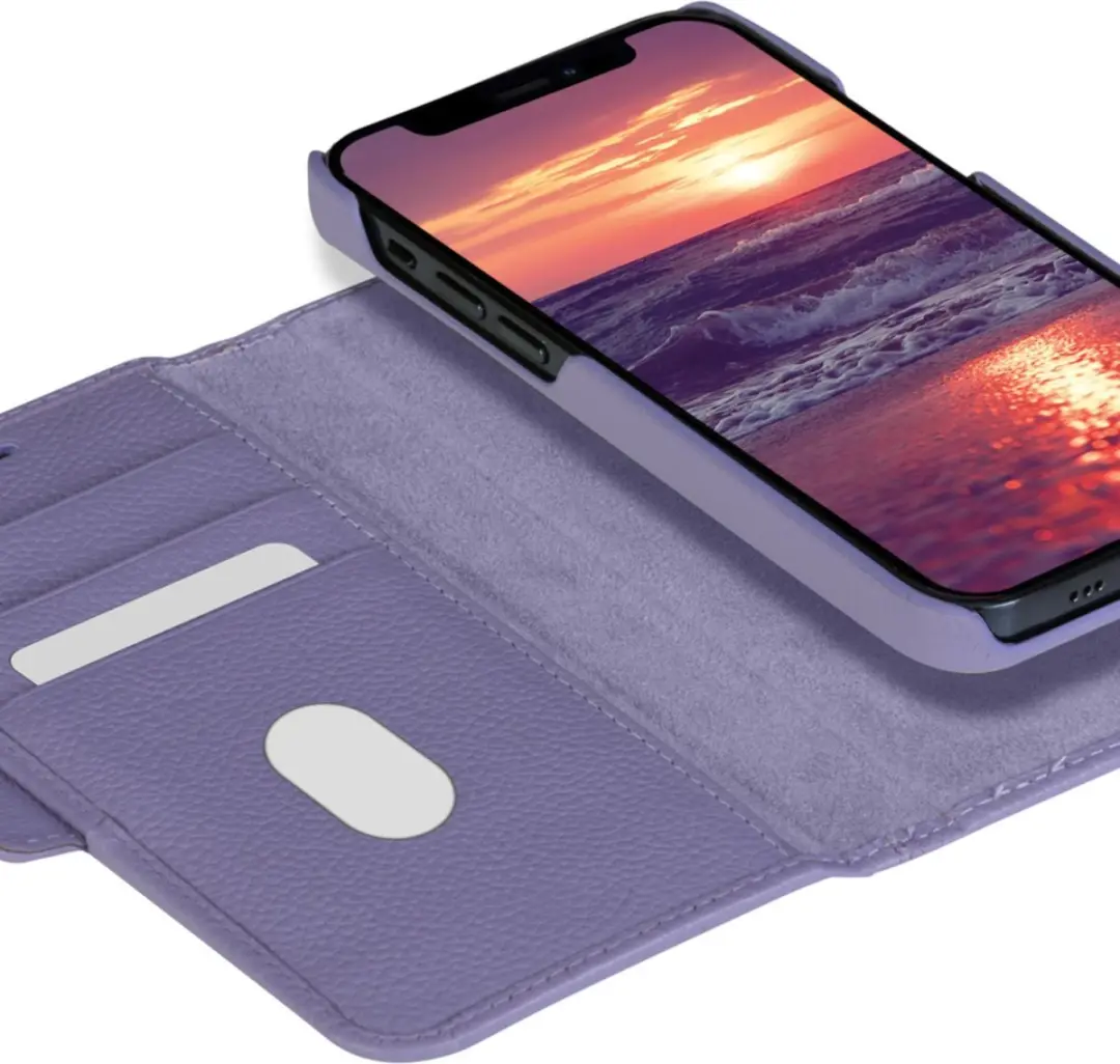 dbramante1928 iPhone 13 Mini Bookcase Hoesje - Paars - 4 Pasjes