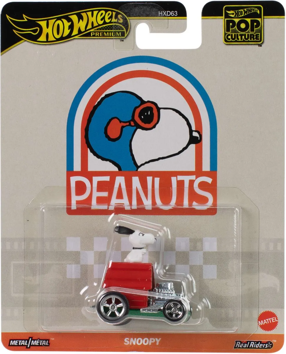 Hot Wheels Premium Peanuts Snoopy Ride 1:64 - Mattel