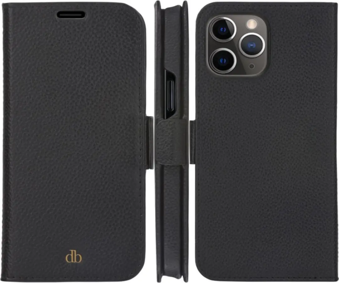 dbramante1928 iPhone 13 Pro Max Hoesje - Effen Zwart - 4 Pasjes