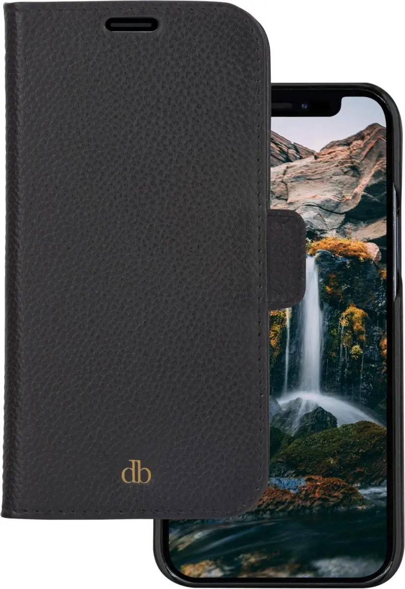 dbramante1928 iPhone 13 Pro Max Hoesje - Effen Zwart - 4 Pasjes