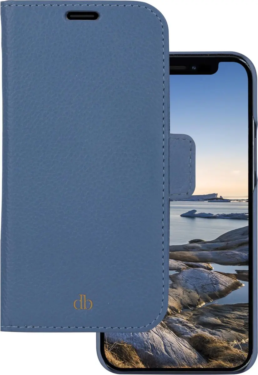 dbramante1928 iPhone 13 Pro Max Boekplankhoesje Effen Blauw - 4 Pasjes