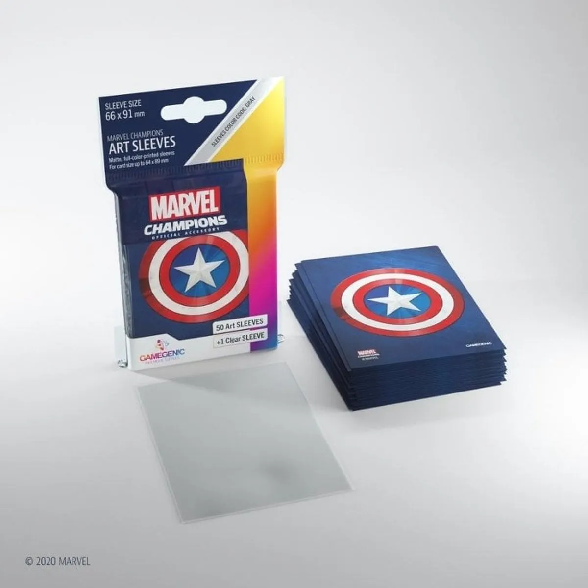 Marvel Champions Captain America Sleeves GGS10096ML - 51 Stuks