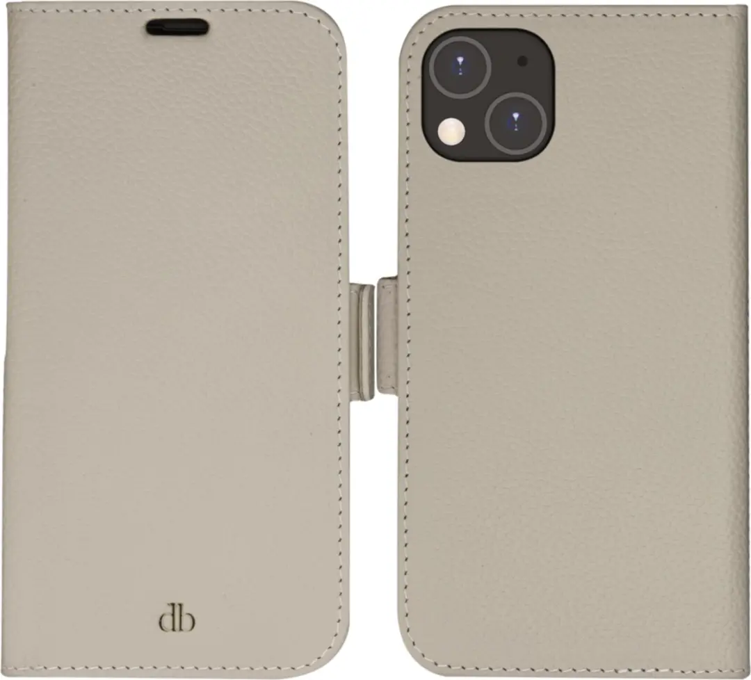 dbramante1928 iPhone 14 Plus Bookcase Hoesje - Effen Beige