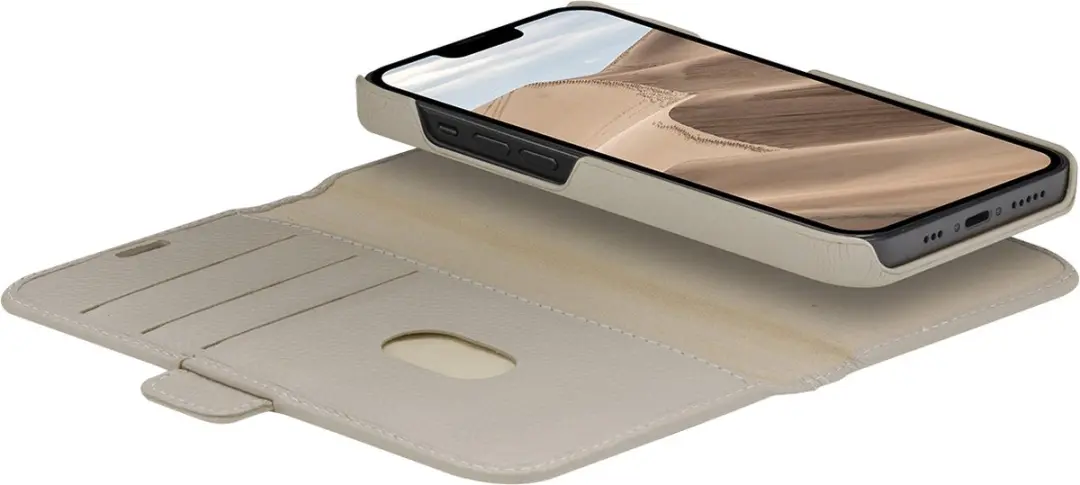 dbramante1928 iPhone 14 Plus Bookcase Hoesje - Effen Beige