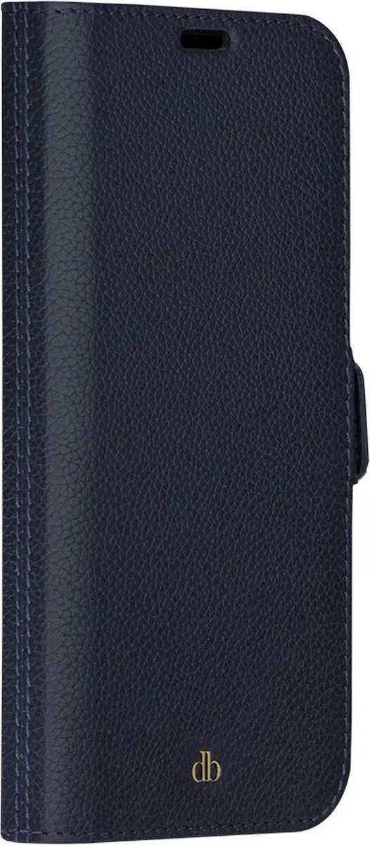 dbramante1928 iPhone 14 Pro Max Hoesje - Effen Donkerblauw Leer