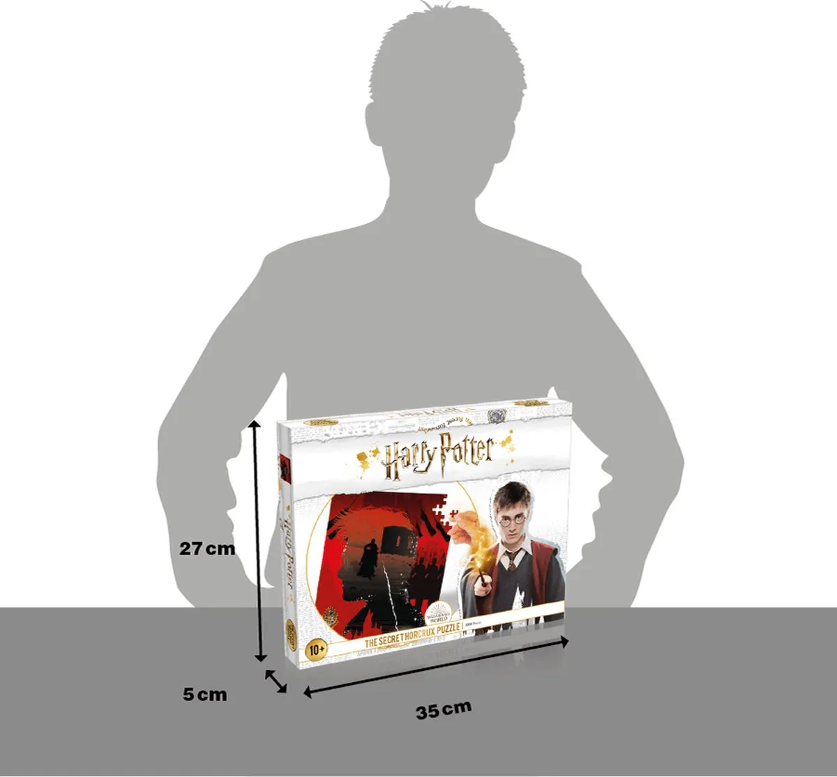 Harry Potter Geheime Gruzielement Puzzel 1000 Stuks - Zwart/Rood - afbeelding 6 van 6