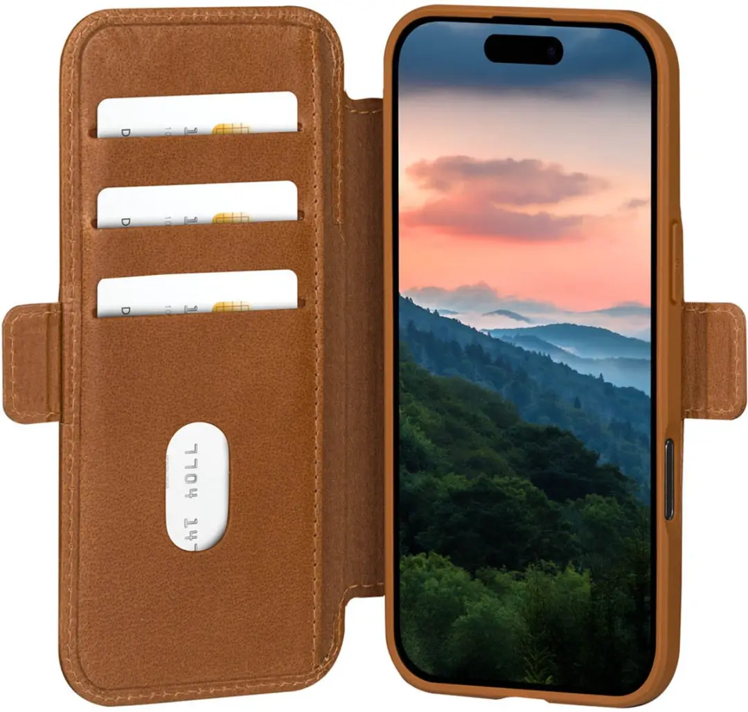 dbramante1928 Copenhagen Bookcase iPhone 17 - 2 Stuks - Bruin
