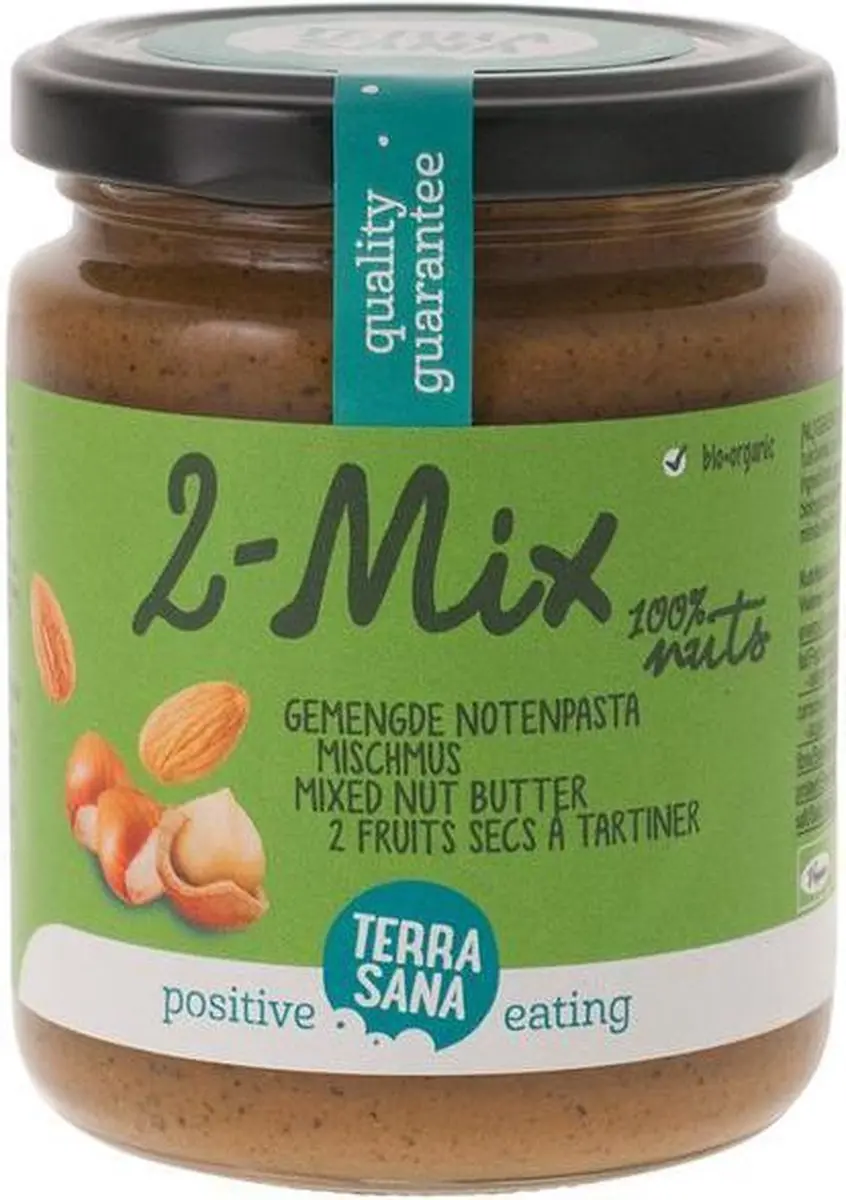 Terrasana Bio Notenpasta Hazelnoot & Amandel 250g