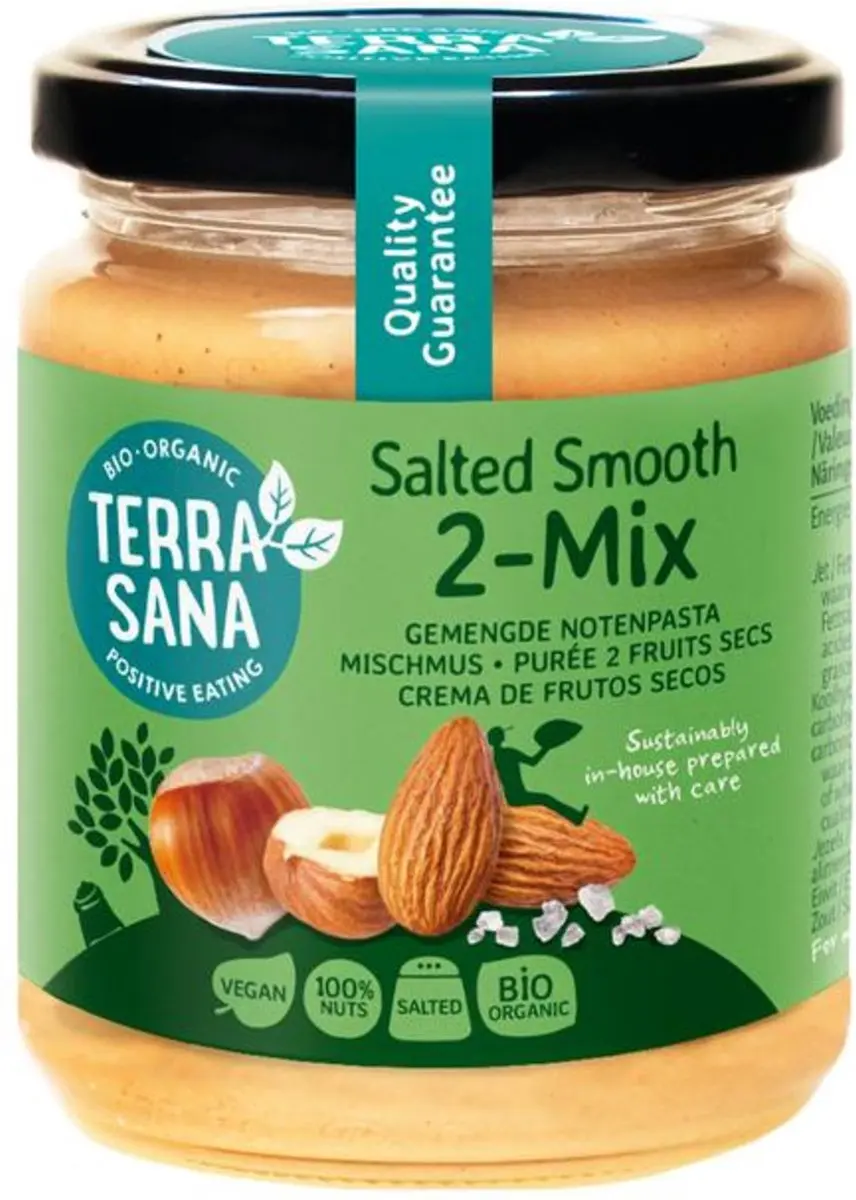 Terrasana Bio Notenpasta Hazelnoot & Amandel 250g