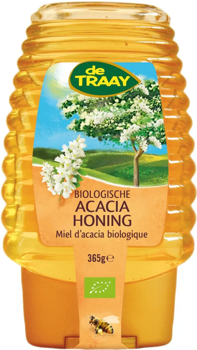 De Traay Acacia Honing Knijpfles 365g - afbeelding 2 van 6