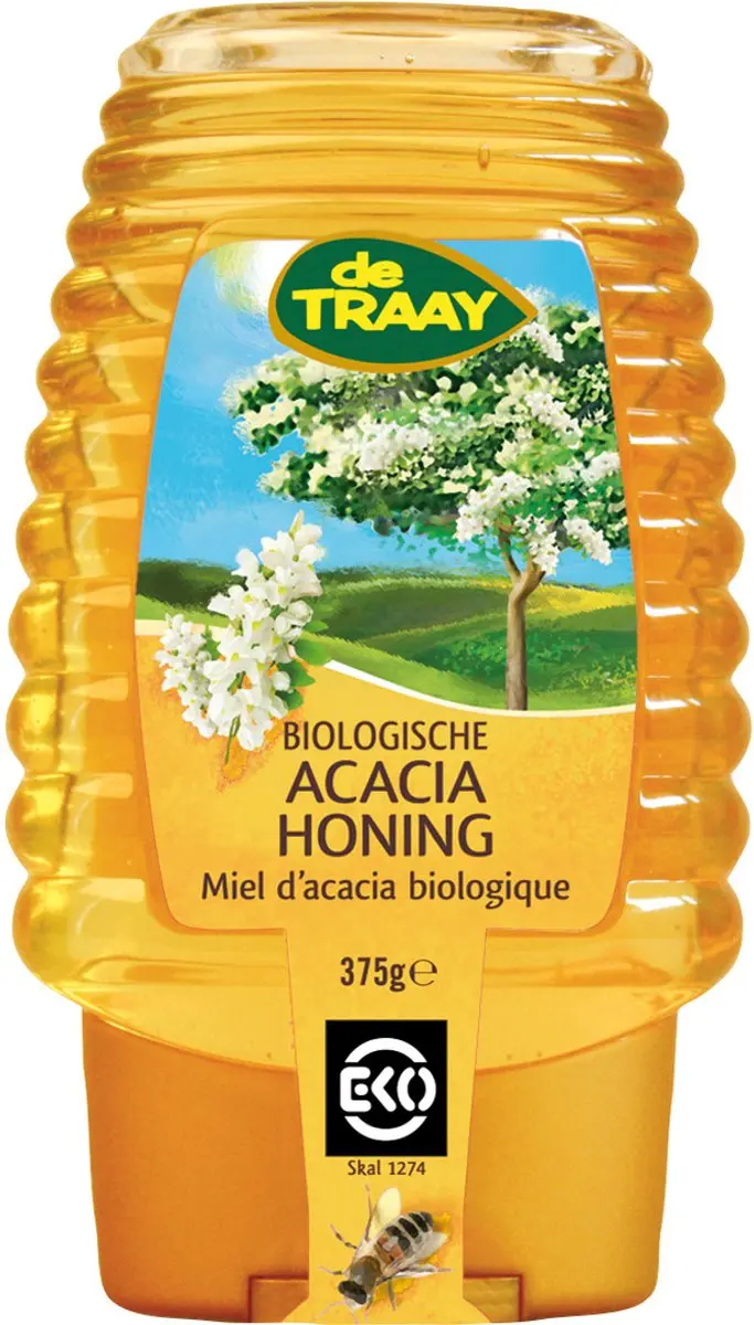 De Traay Acacia Honing Knijpfles 365g - afbeelding 3 van 6