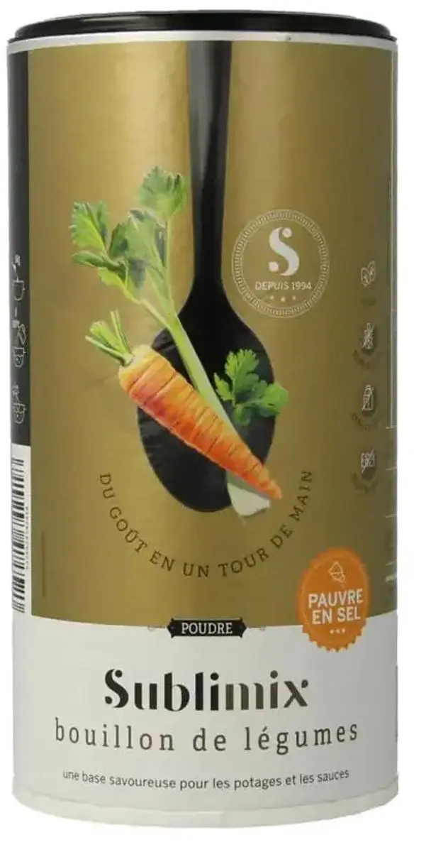 Sublimix Groentenbouillon Poeder 260g - afbeelding 6 van 6