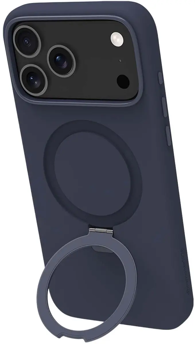dbramante1928 Hoesje iPhone 17 Pro Max Roskilde Kickstand MagSafe - Marineblauw