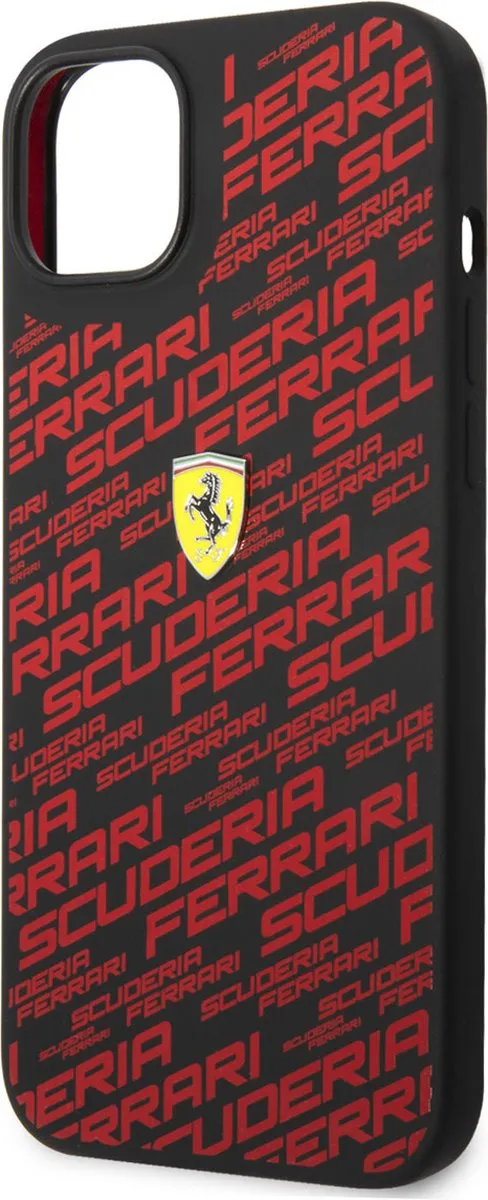 Ferrari Silicone Back Cover voor Apple iPhone 14 Plus - Bescherm je telefoon met een luxe zwarte hoes