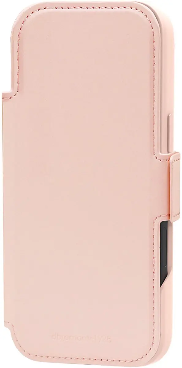 dbramante1928 Bookcase Hoesje iPhone 17 Air - Roze - Kunstleer - 4 Pasjes