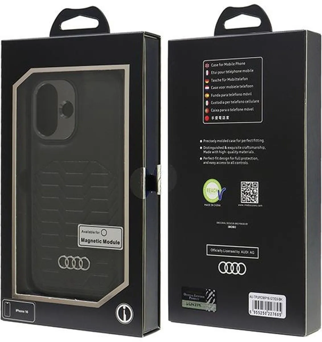 Audi Hoesje voor iPhone 16/15 MagSafe Leder - Transparent - afbeelding 6 van 6