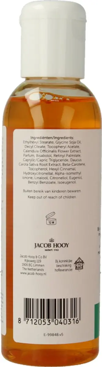 Jacob Hooy Vitamine E Olie 150ml