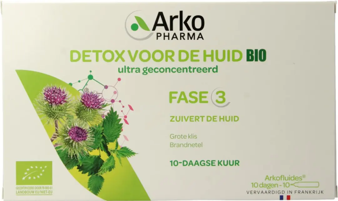 Arkopharma Arkofluids Detox Huid Bio 10 Ampullen 150g