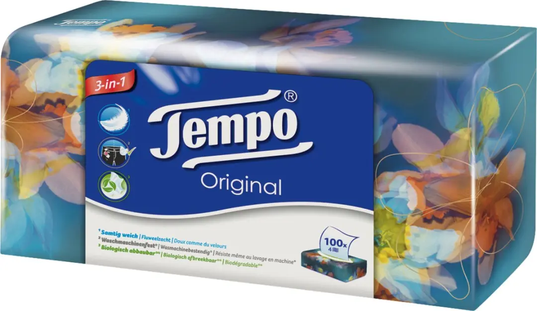 Tempo Original Box 4-laags 100 Stuks - afbeelding 3 van 6