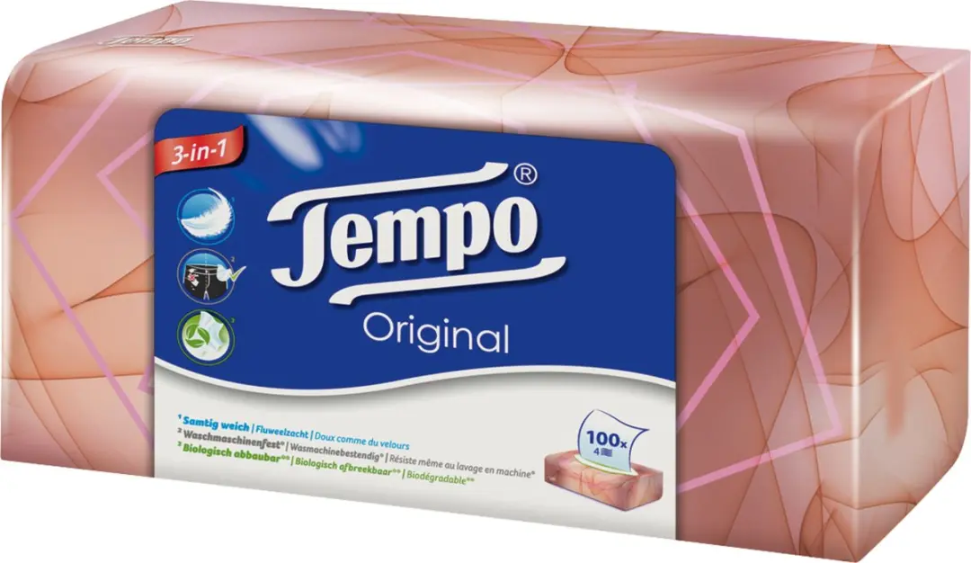 Tempo Original Box 4-laags 100 Stuks - afbeelding 2 van 6