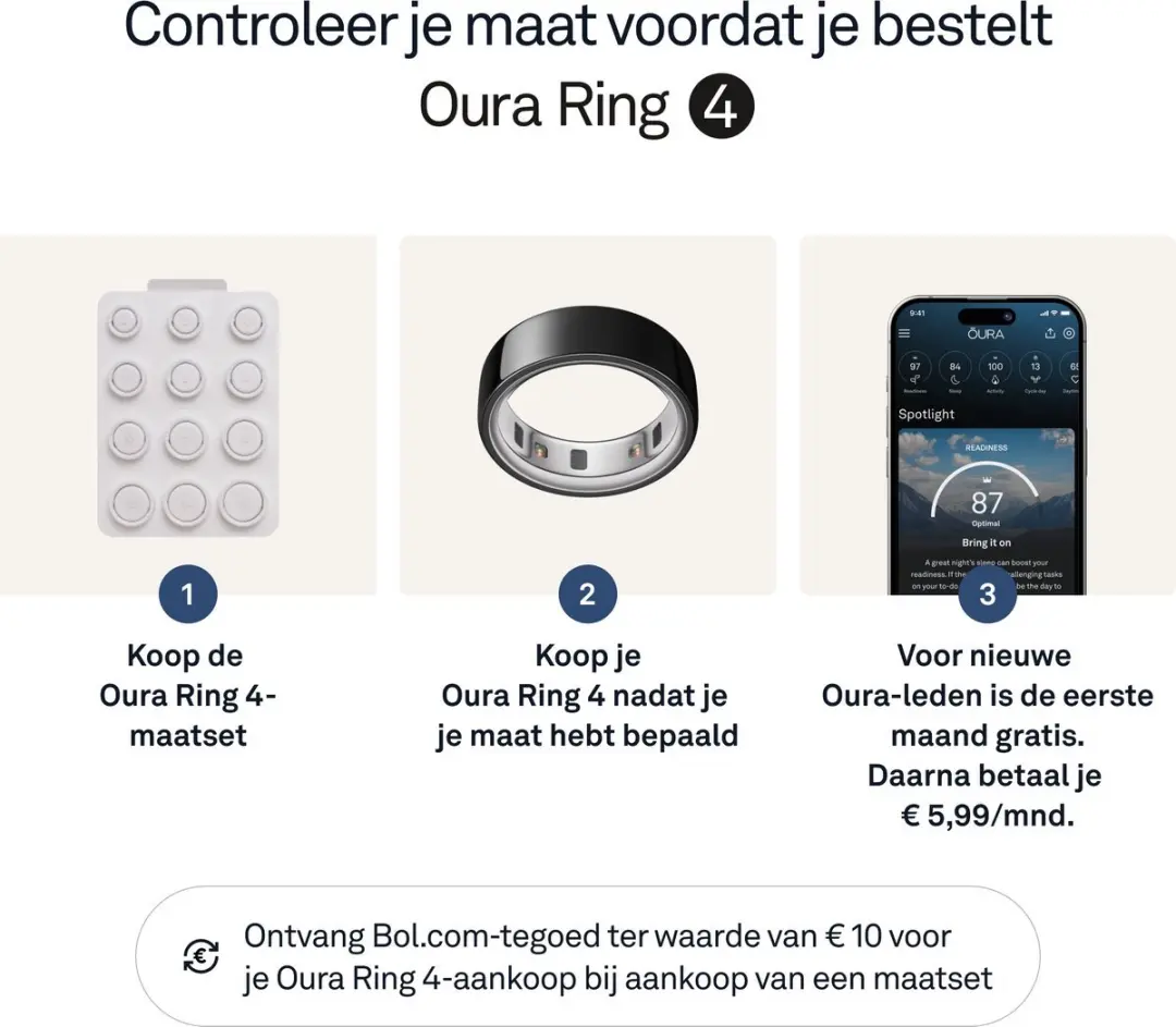 Oura Ring 4 - Maat 13 - Zwart - afbeelding 2 van 6