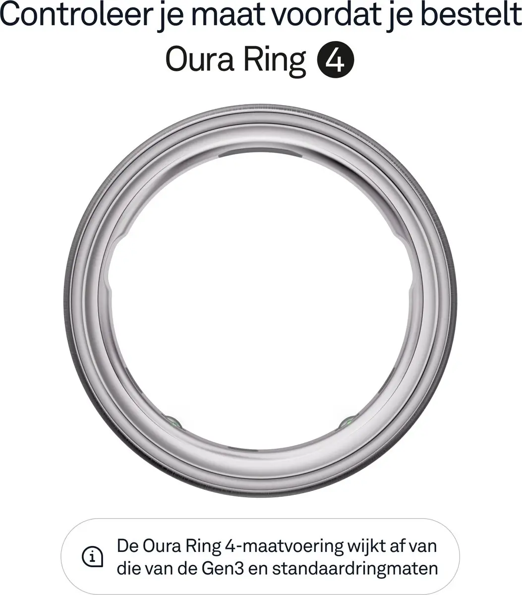 Oura Ring 4 Brushed Silver - Maat 11 - afbeelding 3 van 6