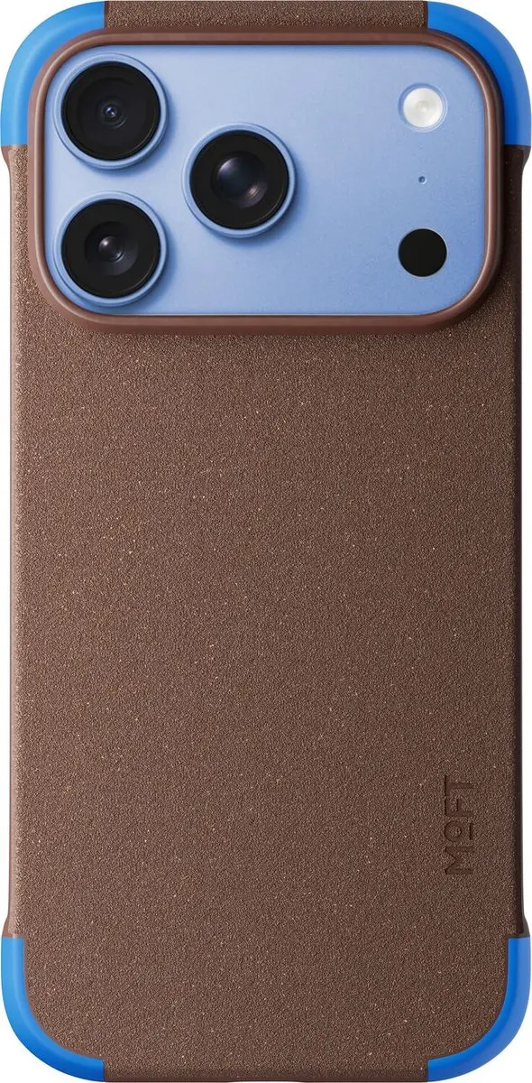 MOFT Hoesje iPhone 18 Pro - MagSafe - Vegan Leer - Blauw - afbeelding 5 van 6