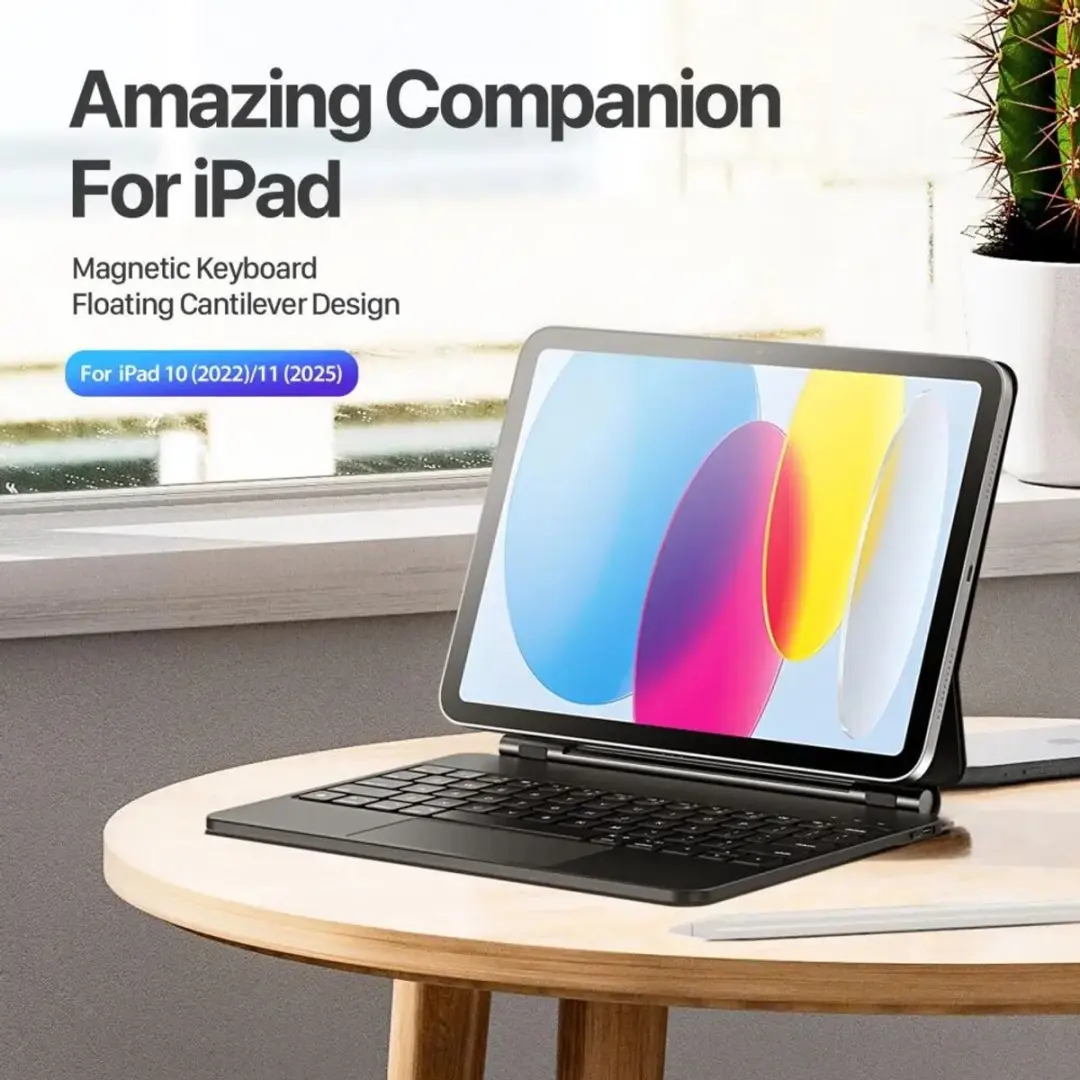 Dux Ducis Bluetooth Toetsenbordhoes iPad 11/10,9 - Zwart - afbeelding 2 van 6