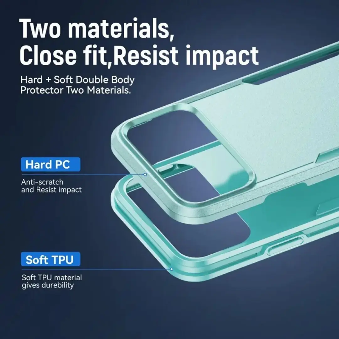 Selected Back Cover iPhone 18 Pro Max Rugged Hoesje - Groen - afbeelding 6 van 6