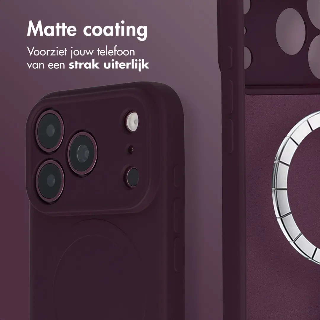 Imoshion Hoesje iPhone 18/17 Pro Max - Bordeaux MagSafe - afbeelding 3 van 6