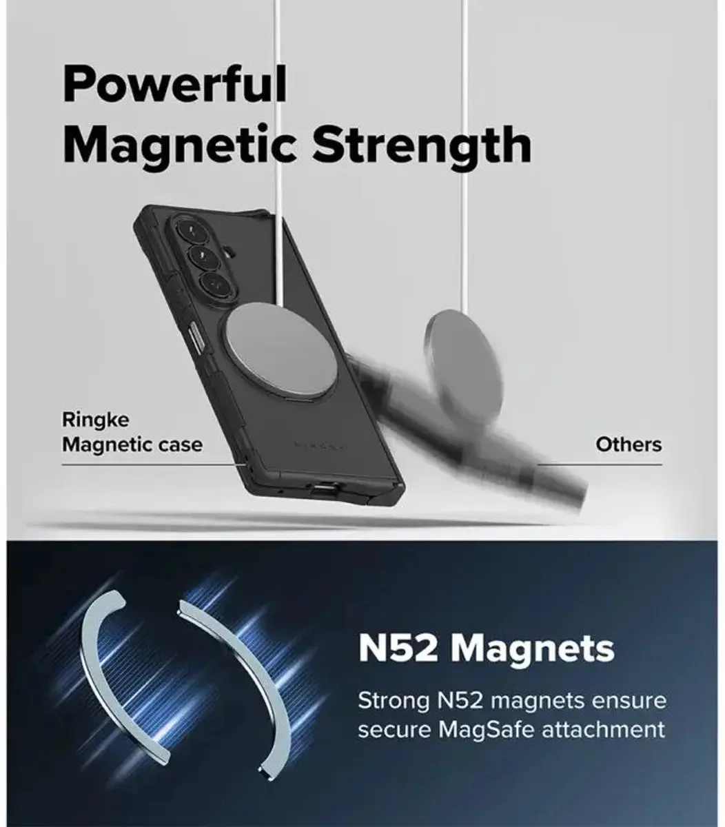 Ringke Hoesje Samsung Galaxy Z Fold8 Ultra - MagSafe - Rugged Zwart - afbeelding 5 van 6