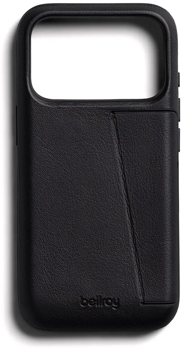Bellroy Full Lederen 3 Card iPhone 18 Pro Portemonnee - Zwart - afbeelding 6 van 6