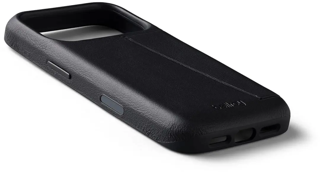 Bellroy Full Lederen 3 Card iPhone 18 Pro Portemonnee - Zwart - afbeelding 4 van 6