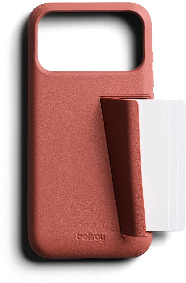 Bellroy Full Lederen iPhone 18 Pro Max Hoesje - Magnetische Portemonnee - Bruin - afbeelding 2 van 4